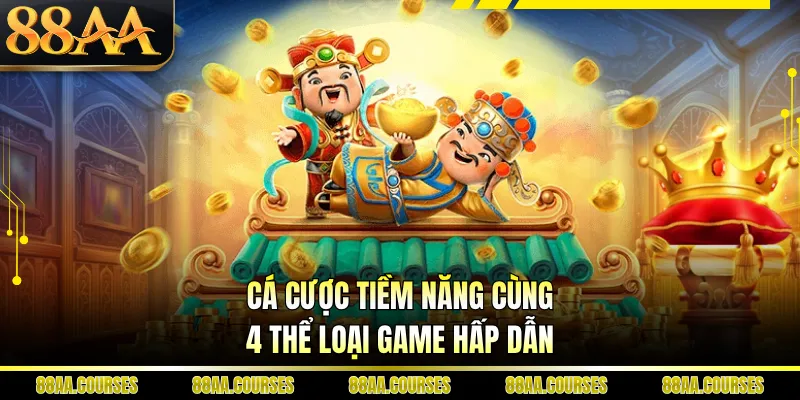 Cá cược tiềm năng cùng 4 thể loại game hấp dẫn