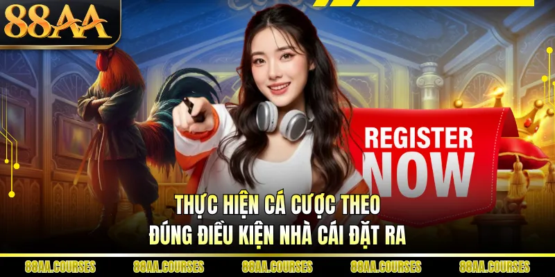 Thực hiện cá cược theo đúng điều kiện nhà cái đặt ra